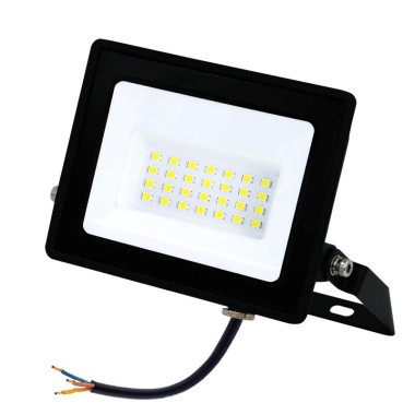 Flood Light LED  alluminio 30W Nero