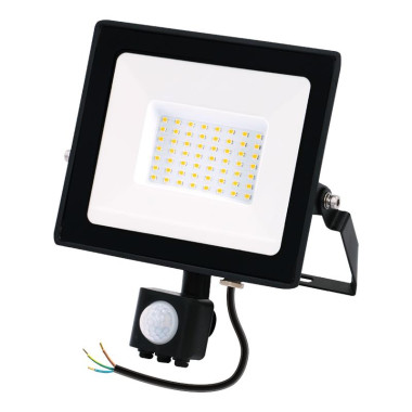 Flood Light LED  alluminio c/sensore 50 W Nero