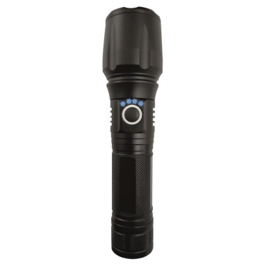 Torcia in alluminio alta luminosità 2000lm batteria al litio 3000mAh - IP54
