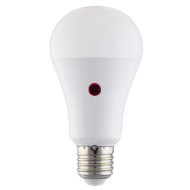 Lampada LED Goccia con Sensore Crepuscolare E27 Equ. 70W Luce Bianca